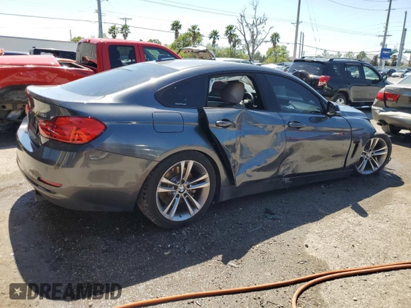 2015 BMW 4 Series 435i with VIN WBA4B1C50FD418355, listed as a Copart auction lot 48672575 with 156,311 mi miles and Salvage Title. Bid and sale history available at carsss.com. Image 3.