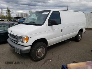 2001 Ford Econoline Cargo with VIN 1FTNE24L91HA51555, listed as a Copart auction lot 51550045 with 297,685 mi miles and Clean Title. Bid and sale history available at DreamBid. Image 1.