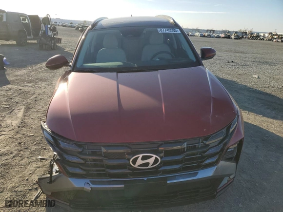 2025 Hyundai Tucson Hybrid SEL Convenience with VIN KM8JCDD1XSU258958, listed as a Copart auction lot 87746595 with 2,028 mi miles and Salvage Title. Bid and sale history available at carsss.com. Image 5.