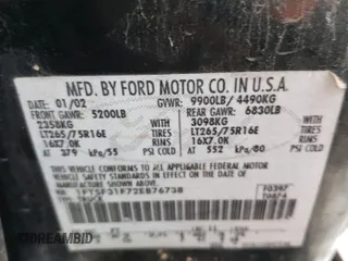 2002 Ford F-350 XL with VIN 1FTSF31F72EB76738, listed as a Copart auction lot 79612754 with Not Provided miles and Clean Title. Bid and sale history available at DreamBid. Image 12.