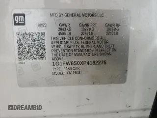 2023 Chevrolet Bolt EV 1LT with VIN 1G1FW6S0XP4182276, listed as a Copart auction lot 82176514 with 7,335 mi miles and Clean title. Bid and sale history available at DreamBid. Image 13.