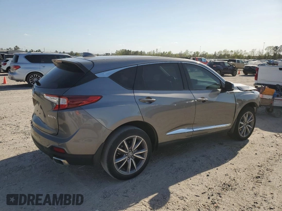 2023 Acura RDX Technology with VIN 5J8TC1H59PL004665, listed as a Copart auction lot 50383935 with 14,242 mi miles and Salvage title. Bid and sale history available at DreamBid. Image 3.