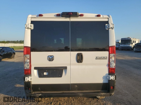 2023 Ram ProMaster Cargo with VIN 3C6LRVAG7PE585146, listed as a Copart auction lot 71391784 with 2,872 mi miles and Salvage Title. Bid and sale history available at DreamBid. Image 6.
