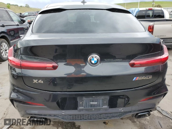 2020 BMW X4 M40i with VIN 5UX2V5C02LLE69520, listed as a Copart auction lot 54485893 with 41,357 mi miles. Bid and sale history available at carsss.com. Image 6.