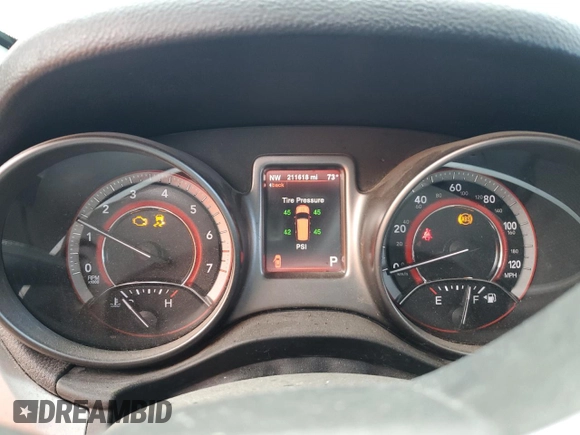 2014 Dodge Journey Crossroad with VIN 3C4PDDGG6ET291062, listed as a Copart auction lot 48731125 with 216,118 mi miles and Salvage title. Bid and sale history available at DreamBid. Image 9.