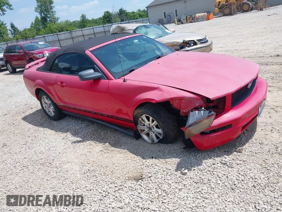 2007 Ford Mustang Deluxe with VIN 1ZVFT84N375235279, listed as a IAAI auction lot 42580211 with 57,791 mi miles and . Bid and sale history available at DreamBid. Image 1.