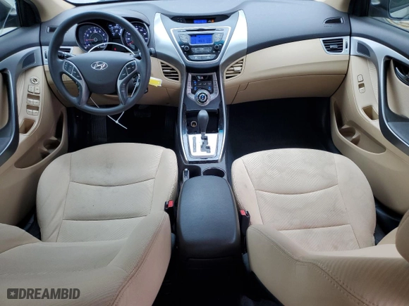 2013 Hyundai Elantra GLS PZEV with VIN 5NPDH4AE6DH344646, listed as a Copart auction lot 45891415 with 139,551 mi miles and Salvage Title. Bid and sale history available at carsss.com. Image 8.