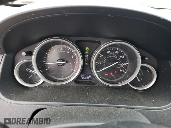 2014 Mazda CX-9 Touring with VIN JM3TB2CA7E0444918, listed as a Copart auction lot 57801165 with 116,638 mi miles and Salvage title. Bid and sale history available at DreamBid. Image 9.