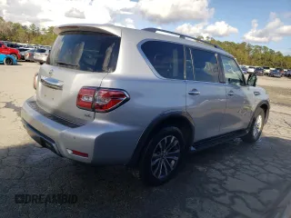 2020 Nissan Armada SL with VIN JN8AY2ND6L9106431, listed as a Copart auction lot 85059094 with 122,697 mi miles and Salvage Title. Bid and sale history available at carsss.com. Image 3.