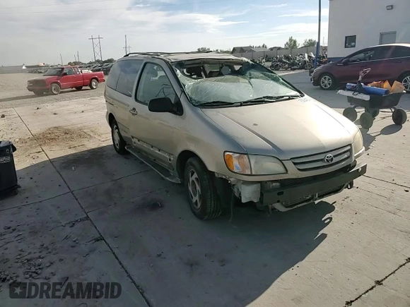2002 Toyota Sienna LE with VIN 4T3ZF13C62U429210, listed as a Copart auction lot 75364374 with 0 mi miles and Salvage Title. Bid and sale history available at carsss.com. Image 12.