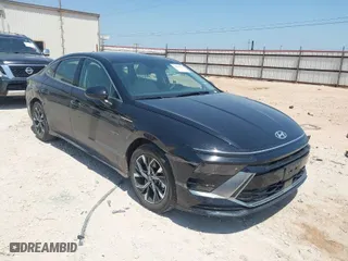 2025 Hyundai Sonata SEL with VIN KMHL64JA6SA437746, listed as a IAAI auction lot 42038922 with 10,156 mi miles. Bid and sale history available at carsss.com. Image 1.