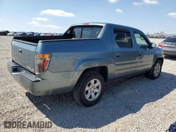 2006 Honda Ridgeline RTL with VIN 2HJYK16506H568870, listed as a Copart auction lot 53120495 with Not Provided miles and Salvage Title. Bid and sale history available at DreamBid. Image 3.