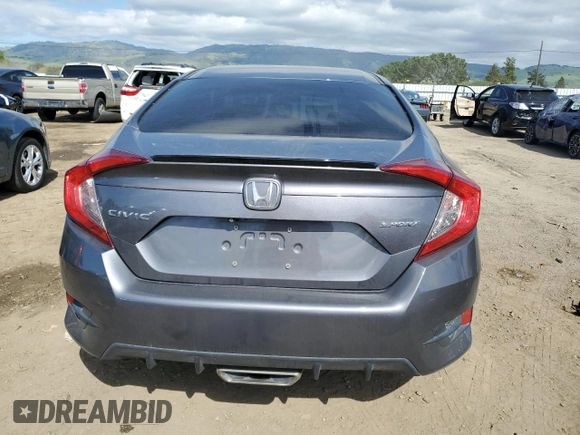 2019 Honda Civic Sport with VIN 2HGFC2F80KH523447, listed as a Copart auction lot 50557765 with 63,969 mi miles and Salvage Title. Bid and sale history available at DreamBid. Image 6.