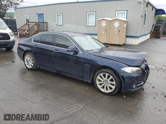 2016 BMW 5 Series 535i xDrive with VIN WBA5B3C5XGG252703, listed as a Copart auction lot 57754425 with 159,036 mi miles and Salvage title. Bid and sale history available at DreamBid. Image 4.