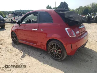 2013 FIAT 500 Abarth with VIN 3C3CFFJH0DT648891, listed as a Copart auction lot 69580054 with 69,507 mi miles and Salvage Title. Bid and sale history available at carsss.com. Image 2.