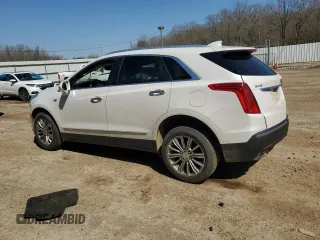 2017 Cadillac XT5 Luxury FWD with VIN 1GYKNBRS5HZ177090, listed as a Copart auction lot 48524475 with 163,190 mi miles and Salvage Title. Bid and sale history available at carsss.com. Image 2.