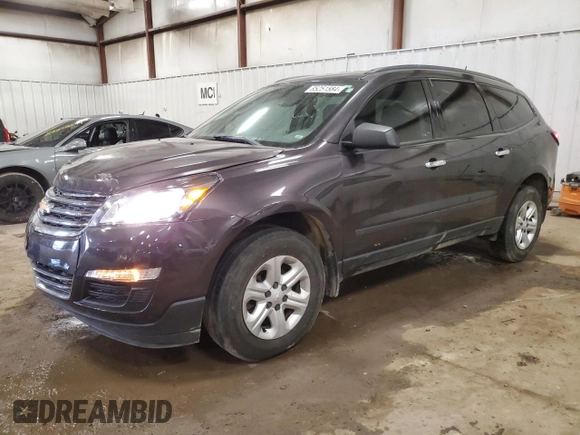 2016 Chevrolet Traverse LS with VIN 1GNKRFED4GJ285875, listed as a Copart auction lot 85251584 with 143,475 mi miles and Clean Title. Bid and sale history available at carsss.com. Image 1.