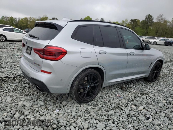 2019 BMW X3 M40i with VIN 5UXTS3C55K0Z07974, listed as a Copart auction lot 52582205 with 71,739 mi miles and Salvage Title. Bid and sale history available at DreamBid. Image 3.