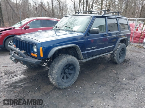 2000 Jeep Cherokee Classic with VIN 1J4FF58SXYL163514, listed as a IAAI auction lot 41920054 with 259,677 mi miles. Bid and sale history available at carsss.com. Image 2.