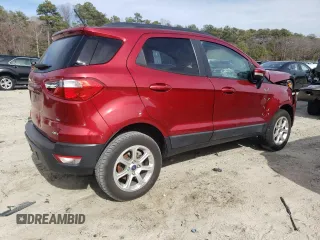 2019 Ford EcoSport SE with VIN MAJ6S3GL0KC259861, listed as a Copart auction lot 48297325 with 21,609 mi miles and Salvage Title. Bid and sale history available at carsss.com. Image 3.