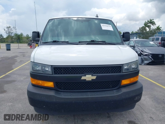 2018 Chevrolet Express Cargo with VIN 1GCWGAFP0J1342902, listed as a IAAI auction lot 42568676 with 98,489 mi miles and . Bid and sale history available at DreamBid. Image 6.