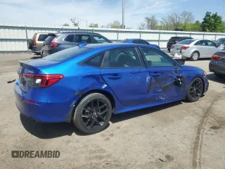 2023 Honda Civic Sport with VIN 2HGFE2F59PH528329, listed as a Copart auction lot 55113525 with 35,713 mi miles and Salvage title. Bid and sale history available at DreamBid. Image 3.