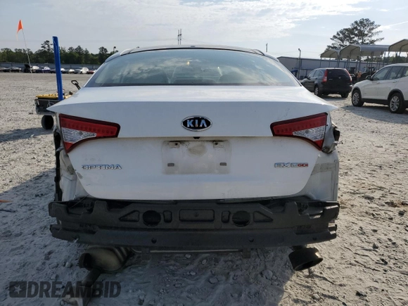 2012 Kia Optima EX with VIN 5XXGN4A60CG020956, listed as a Copart auction lot 53661755 with 177,698 mi miles and Salvage Title. Bid and sale history available at carsss.com. Image 6.