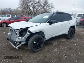 2024 Toyota RAV4 Hybrid XSE with VIN 2T3E6RFV3RW066031, listed as a IAAI auction lot 41736142 with 8,007 mi miles. Bid and sale history available at carsss.com. Image 2.