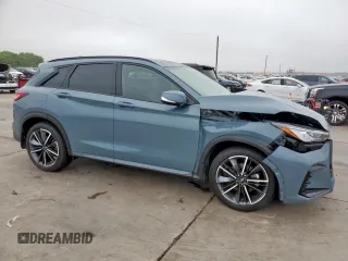 2024 Infiniti QX50 Sport with VIN 3PCAJ5FA7RF108824, listed as a Copart auction lot 55150705 with 7,388 mi miles and Salvage title. Bid and sale history available at DreamBid. Image 4.
