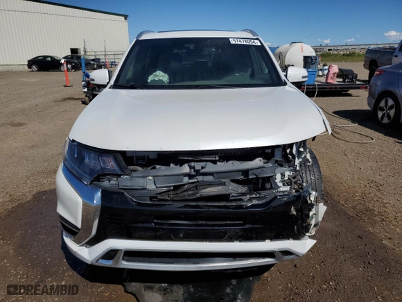 2019 Mitsubishi Outlander PHEV SEL with VIN JA4J24A55KZ607164, listed as a Copart auction lot 57478094 with 88133 miles and Salvage Title. Bid and sale history available at carsss.com. Image 5.