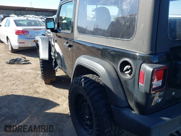 2021 Jeep Wrangler Sport with VIN 1C4GJXAG8MW559296, listed as a IAAI auction lot 41759848 with 47,374 mi miles and . Bid and sale history available at DreamBid. Image 3.