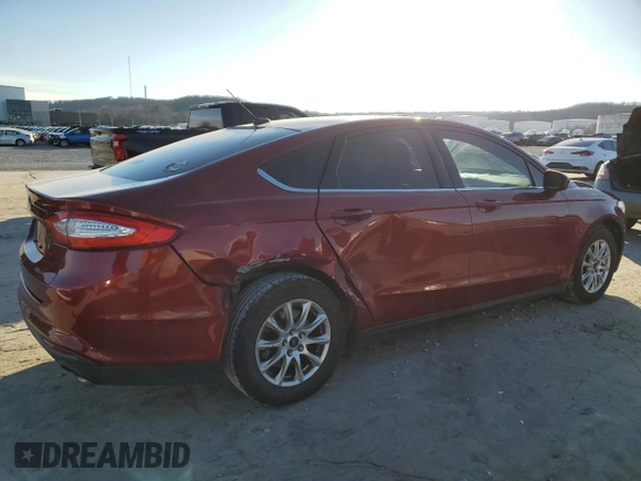 2015 Ford Fusion S with VIN 3FA6P0G74FR252728, listed as a Copart auction lot 87266184 with 91,695 mi miles and Salvage Title. Bid and sale history available at carsss.com. Image 3.