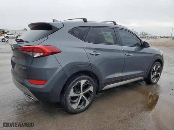 2017 Hyundai Tucson Value with VIN KM8J33A22HU367754, listed as a Copart auction lot 42009495 with 55,477 mi miles and Salvage Title. Bid and sale history available at carsss.com. Image 3.