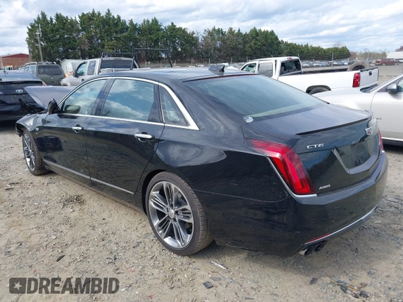 2018 Cadillac CT6 Sport AWD with VIN 1G6KP5R60JU121424, listed as a IAAI auction lot 41884608 with 66,338 mi miles and . Bid and sale history available at DreamBid. Image 3.