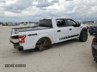 2018 Ford F-150 XL with VIN 1FTEW1EB4JKE30091, listed as a Copart auction lot 69098894 with 165,622 mi miles and Salvage Title. Bid and sale history available at carsss.com. Image 3.