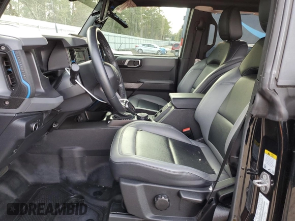 2022 Ford Bronco with VIN 1FMDE5BH0NLB86904, listed as a Copart auction lot 42948115 with 38,438 mi miles and Non Repairable. Bid and sale history available at DreamBid. Image 7.