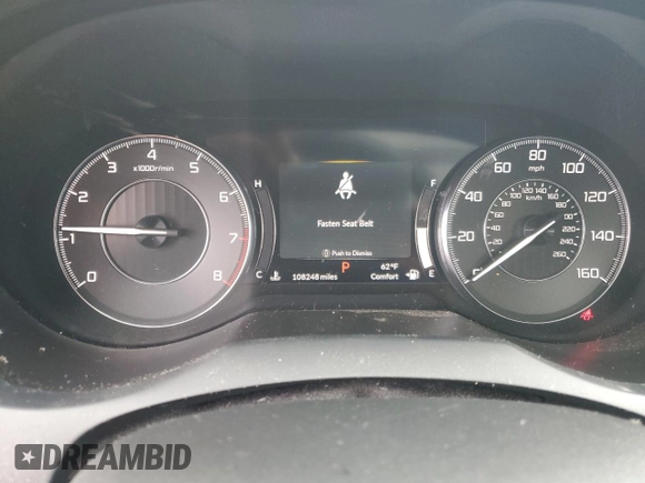 2020 Acura RDX with VIN 5J8TC1H37LL019125, listed as a Copart auction lot 51466915 with 108,248 mi miles and Clean title. Bid and sale history available at DreamBid. Image 9.