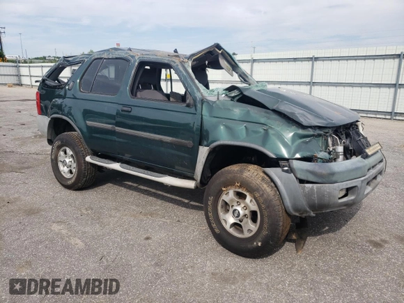 2001 Nissan Xterra XE with VIN 5N1ED28Y31C541085, listed as a Copart auction lot 57450195 with Not provided miles and Salvage title. Bid and sale history available at DreamBid. Image 4.