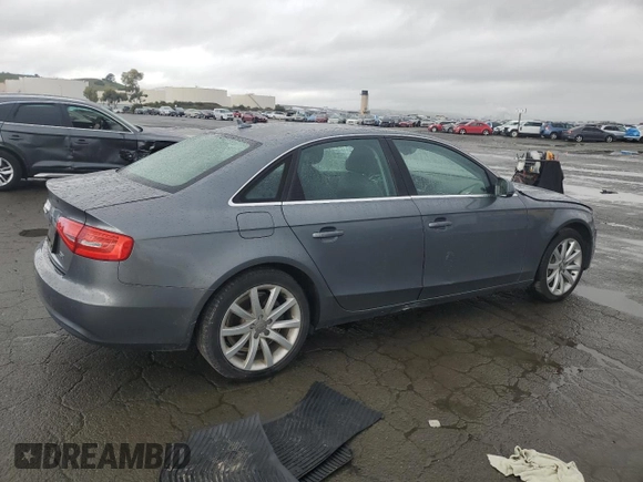 2013 Audi A4 Premium Plus with VIN WAUFFAFL9DN035464, listed as a Copart auction lot 49274865 with 78,274 mi miles and Salvage Title. Bid and sale history available at carsss.com. Image 3.