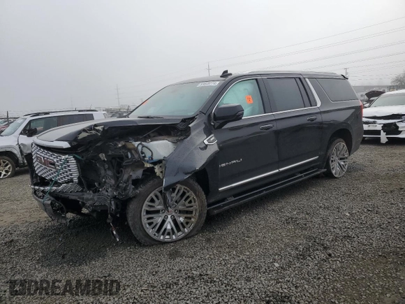 2021 GMC Yukon XL Denali with VIN 1GKS2JKL7MR175481, listed as a Copart auction lot 83849774 with 0 mi miles and Salvage Title. Bid and sale history available at carsss.com. Image 1.