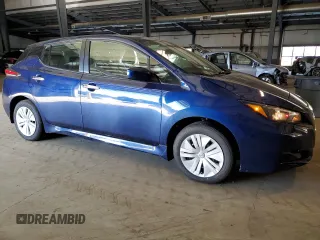 2025 Nissan LEAF S with VIN 1N4AZ1BV3SC560918, listed as a Copart auction lot 77446484 with 607 mi miles and Salvage Title. Bid and sale history available at carsss.com. Image 4.