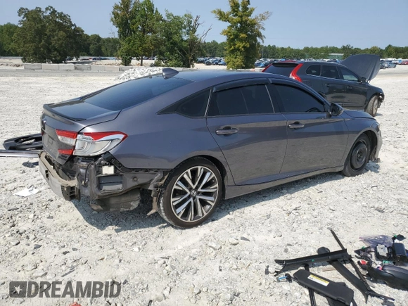 2019 Honda Accord Sport with VIN 1HGCV2E37KA010603, listed as a Copart auction lot 70978034 with 125,552 mi miles and Salvage title. Bid and sale history available at DreamBid. Image 3.