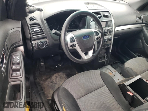 2015 Ford Utility Police Interceptor with VIN 1FM5K8AR5FGA41635, listed as a Copart auction lot 77618234 with 0 mi miles and Salvage Title. Bid and sale history available at carsss.com. Image 8.