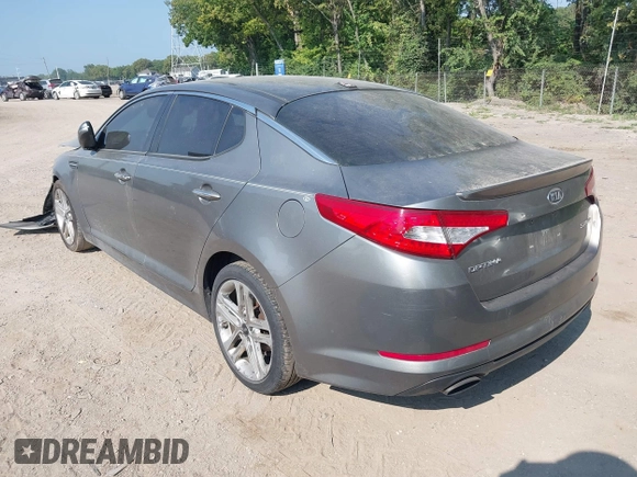2012 Kia Optima SX with VIN 5XXGR4A63CG004478, listed as a IAAI auction lot 40039813 with 151,248 mi miles and . Bid and sale history available at carsss.com. Image 3.