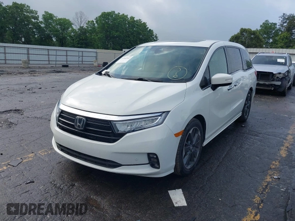 2022 Honda Odyssey Elite with VIN 5FNRL6H91NB040519, listed as a IAAI auction lot 41992662 with 34,001 mi miles and . Bid and sale history available at DreamBid. Image 17.