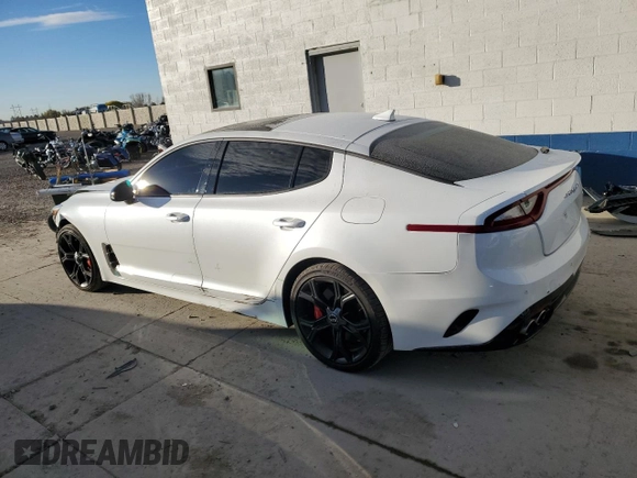 2020 Kia Stinger GT1 with VIN KNAE45LC3L6082883, listed as a Copart auction lot 79273504 with 70,367 mi miles and Salvage Title. Bid and sale history available at DreamBid. Image 2.