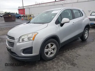 2015 Chevrolet Trax LS with VIN 3GNCJPSBXFL256473, listed as a IAAI auction lot 41130809 with 106,923 mi miles and . Bid and sale history available at DreamBid. Image 2.