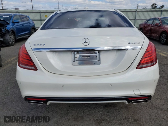 2014 Mercedes-Benz S 550 with VIN WDDUG8FB4EA025818, listed as a Copart auction lot 54918825 with 80,706 mi miles and Salvage Title. Bid and sale history available at carsss.com. Image 6.