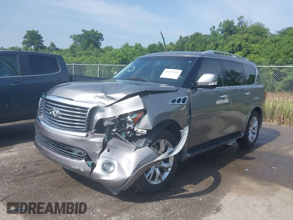2014 Infiniti QX80 with VIN JN8AZ2NF7E9556462, listed as a IAAI auction lot 42629116 with 152,015 mi miles and . Bid and sale history available at DreamBid. Image 17.