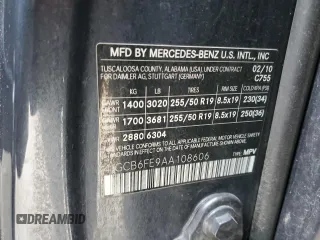 2010 Mercedes-Benz R 350 with VIN 4JGCB6FE9AA108606, listed as a Copart auction lot 83229324 with 199,513 mi miles and Salvage Title. Bid and sale history available at DreamBid. Image 15.